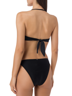 SOLID HIGH-LEG STRAPLESS BIKINI