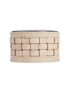 منفضة سجائر ريفيير من الستانلس ستيل مع غطاء منسوج