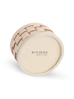 منفضة سجائر ريفيير من الستانلس ستيل مع غطاء منسوج