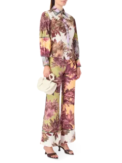 قميص هانسل بأكمام مزينة بكسرات