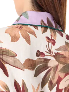 قميص هانسل بأكمام مزينة بكسرات