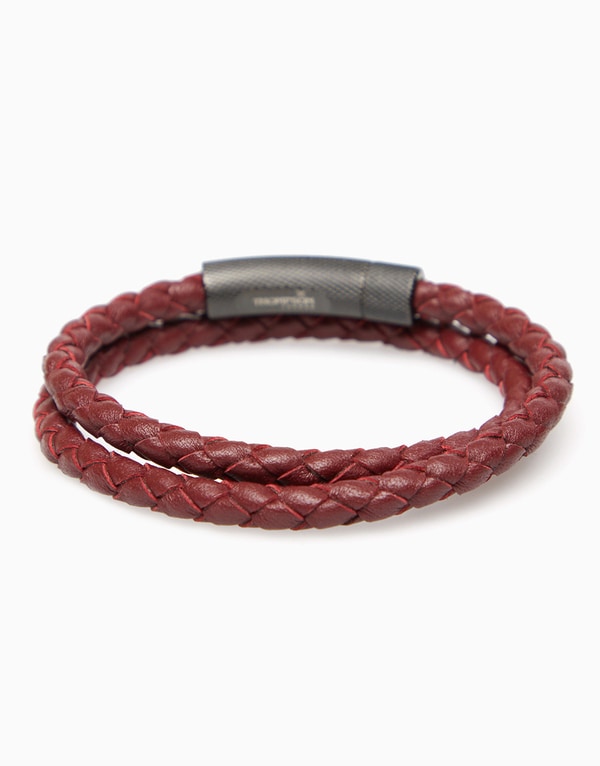 Brick Red Double Wrap Braid Bracelet