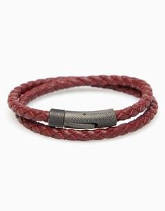 Burgandy Braided Bracelet