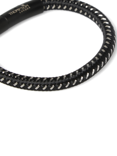 Black Polyester Steel Bracelet