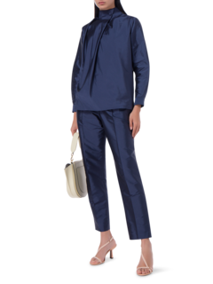 Sets of 2 turtle top w/ exaggerated sleeve w/ trouser