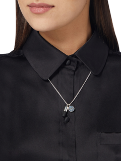 Silver & Black Unisex Jewellery