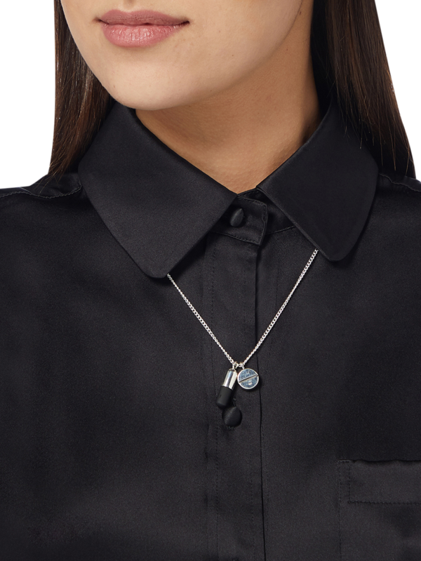 Silver & Black Unisex Jewellery