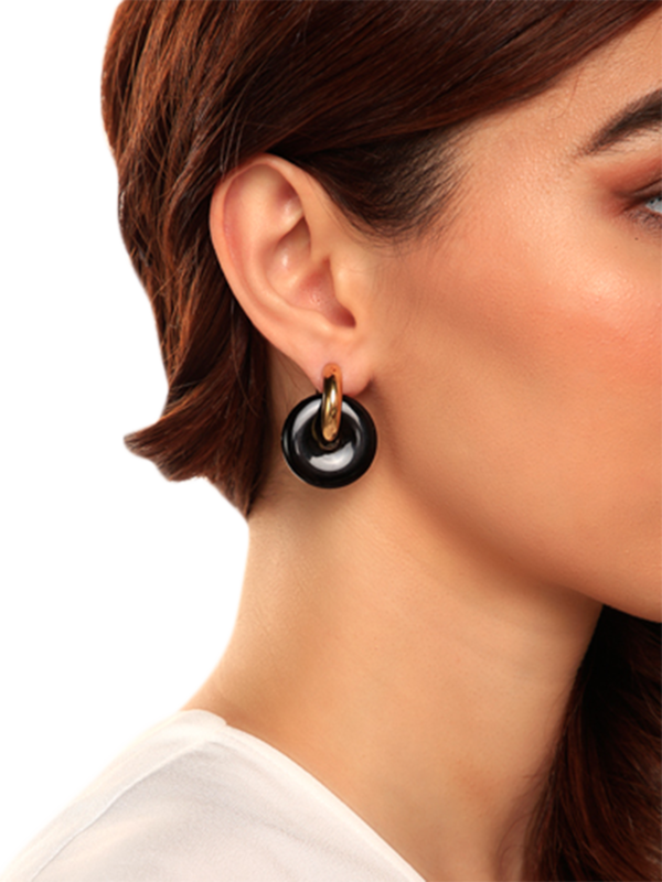 Mismatched Golden Huggie Earrings