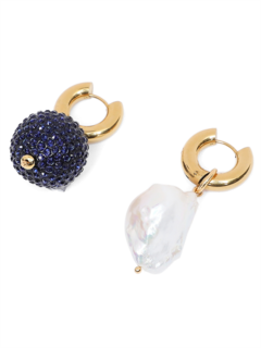 Blue & White Mismatched Earrings