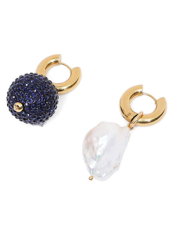 Blue & White Mismatched Earrings