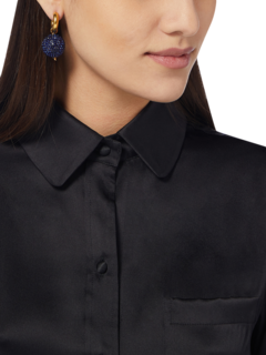 Blue & White Mismatched Earrings