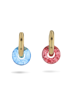 Mismatched Golden Huggie Earrings