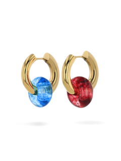 Mismatched Golden Huggie Earrings