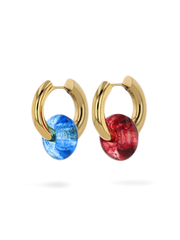 Mismatched Golden Huggie Earrings