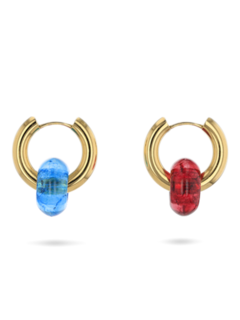 Mismatched Golden Huggie Earrings