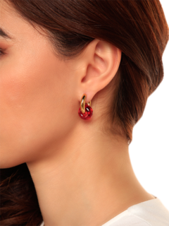 Mismatched Golden Huggie Earrings