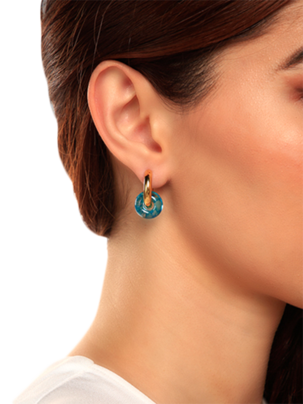 Mismatched Golden Huggie Earrings