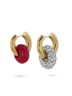 Mismatched Golden Huggie Earrings
