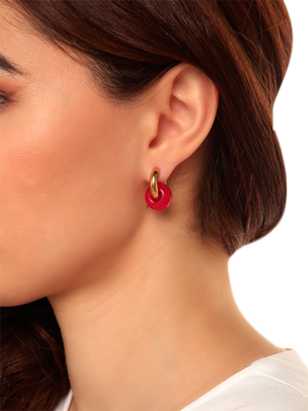 Mismatched Golden Huggie Earrings