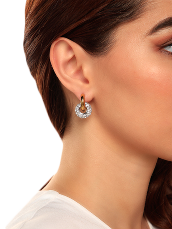 Mismatched Golden Huggie Earrings