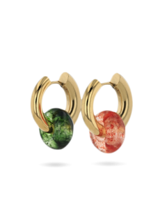 Mismatched Golden Huggie Earrings