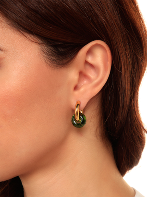 Mismatched Golden Huggie Earrings
