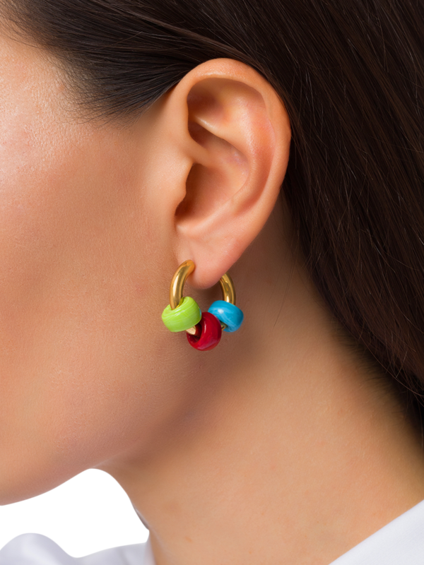 Mismatched Donut Earrings