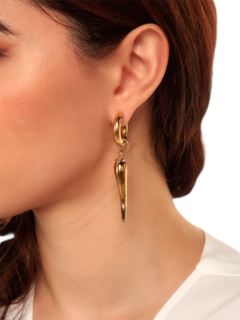 Mismatched Golden Huggie Earrings