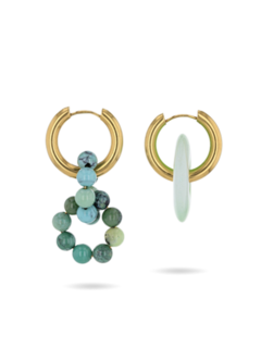 Mismatched Golden Huggie Earrings