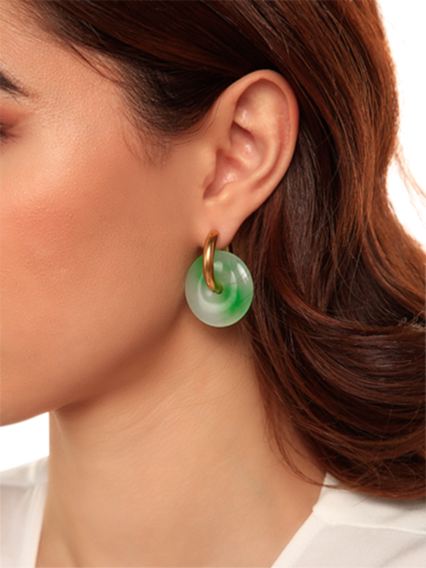 Mismatched Golden Huggie Earrings