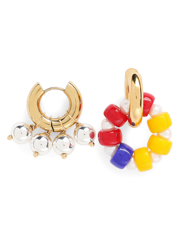 Multicolour Mismatched Earrings