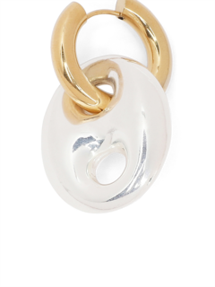Silver & Gold Huggie Earrings