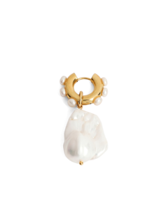 White Studded Earrings