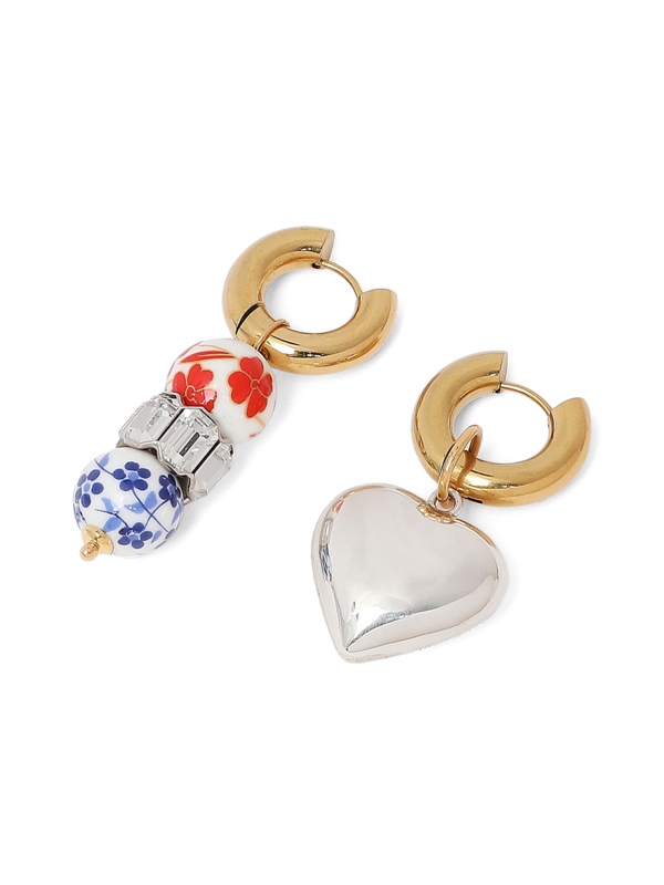 Multicolour Huggie Earrings