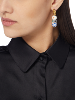 Multicolour Huggie Earrings