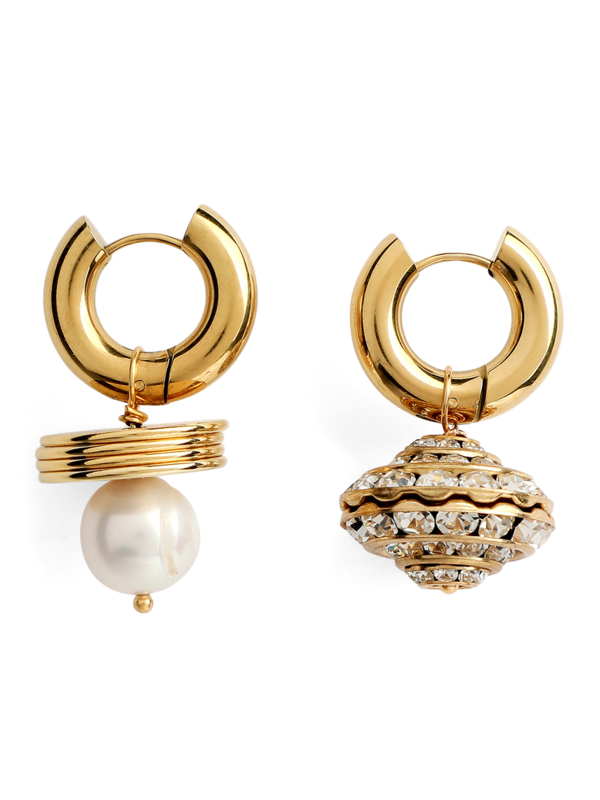 Golden Mismatched Earrings