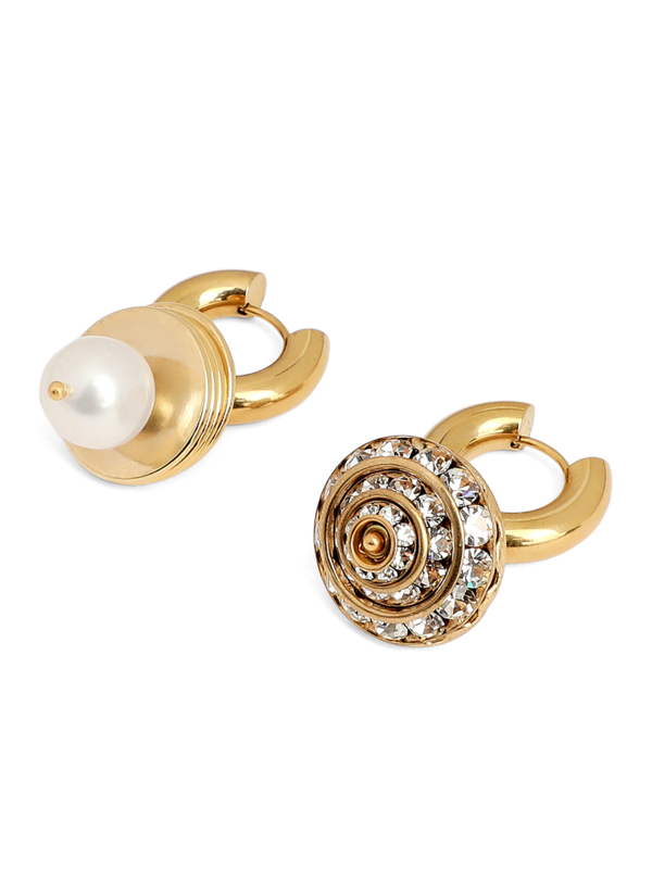 Golden Mismatched Earrings