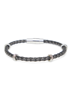 Grey Tyre Beads Bracelet