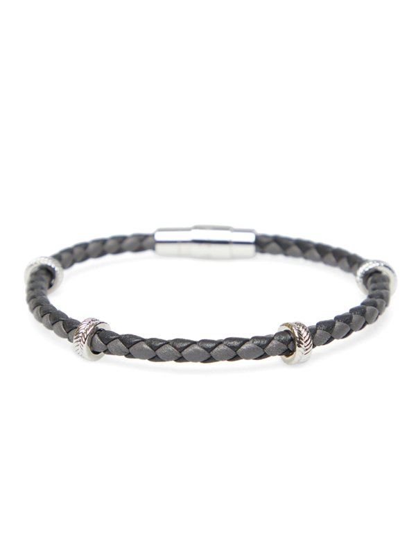 Grey Tyre Beads Bracelet