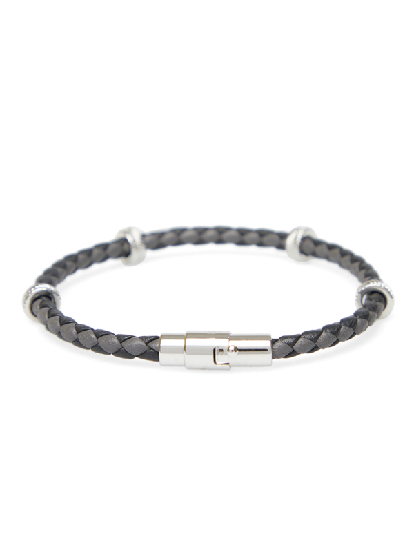 Grey Tyre Beads Bracelet