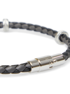 Grey Tyre Beads Bracelet