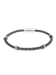 Grey Tyre Beads Bracelet