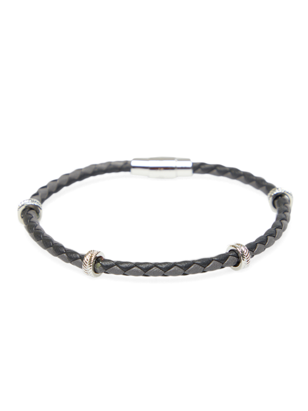 Grey Tyre Beads Bracelet