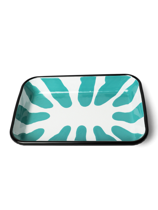 Printed Turquoise Serveware