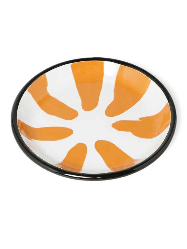 Yellow A Little Color Dessert Plate