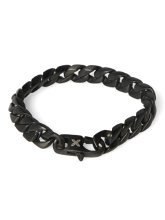 Metallic Black Chain Bracelet