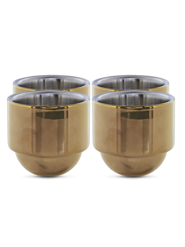 Brew Espresso Cups Set of 4- Copper Finish