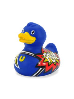 Blue Comic Art Duck