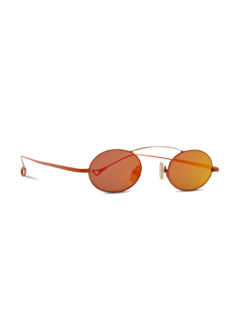 Birkin Orange Sunglasses With Grey Lenses
