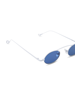 Birkin White Sunglasses With Grey Lenses